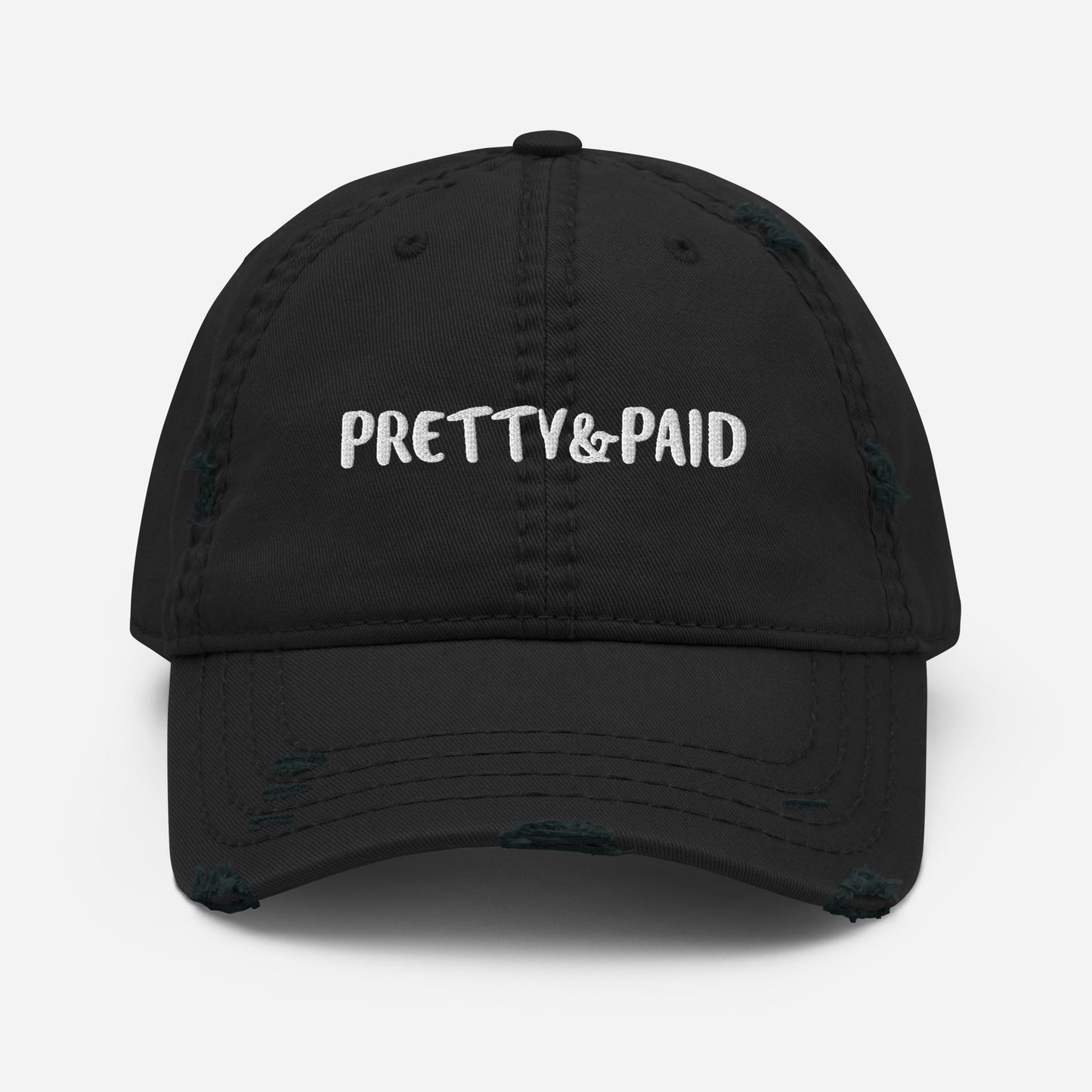 Pretty & Paid Distressed Dad Hat
